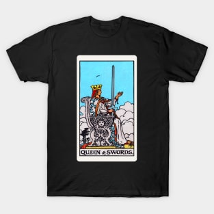 Card #62 - Queen Of Swords - Rider Waite Smith Tarot T-Shirt